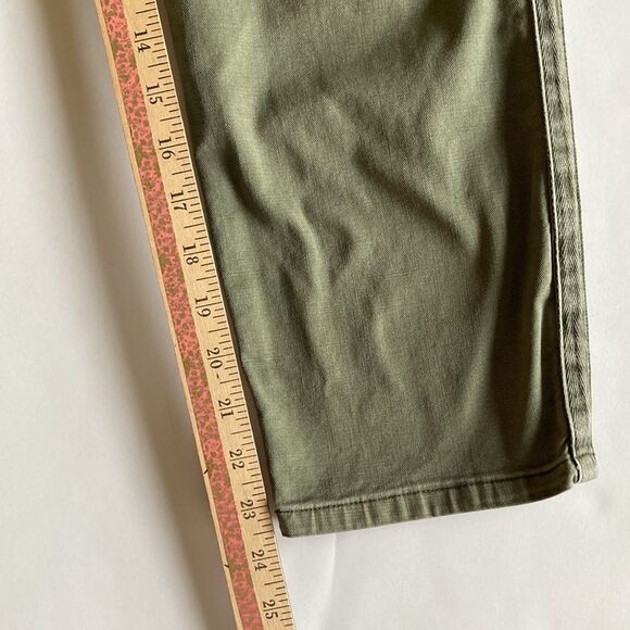 Pistola Mara Straight Leg Crop Pant Olive Size 31 - Picture 10 of 10